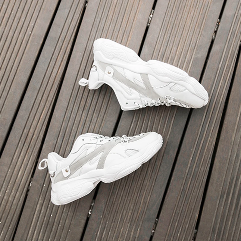 Новинка женские кроссовки на платформе дышащая повседневная обувь женская