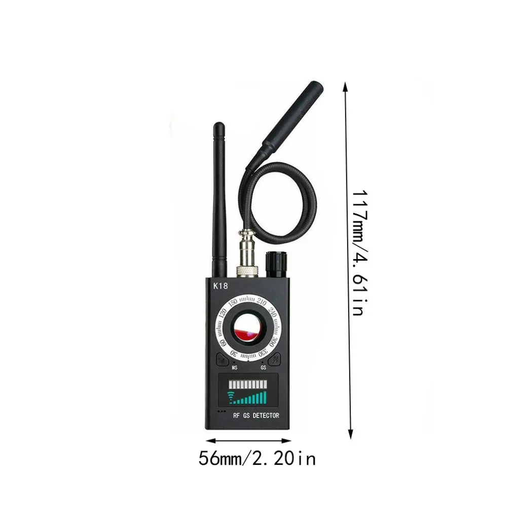

1MHz-6.5GHz K18 Multi-function Anti-spy Detector Camera GSM Audio Bug Finder GPS Signal lens RF Tracker Detect Wireless Products