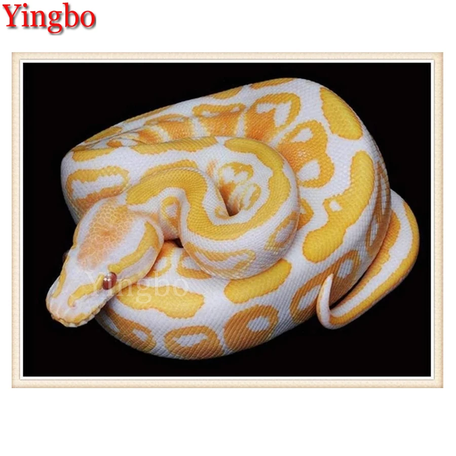 Набор для алмазной живописи стразы алмазная 5D Вышивка Змея с животными полная