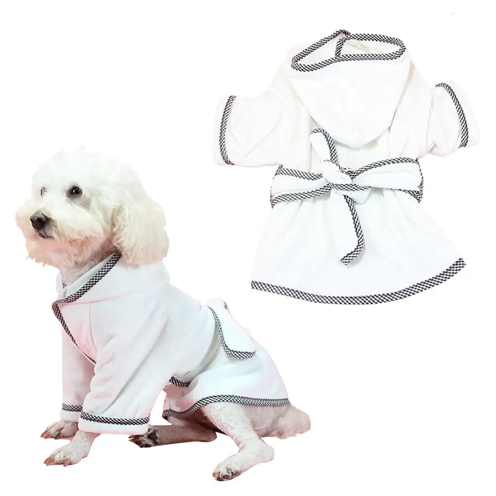 Новый халат для домашних животных пальто собак теплая Пижама кошек