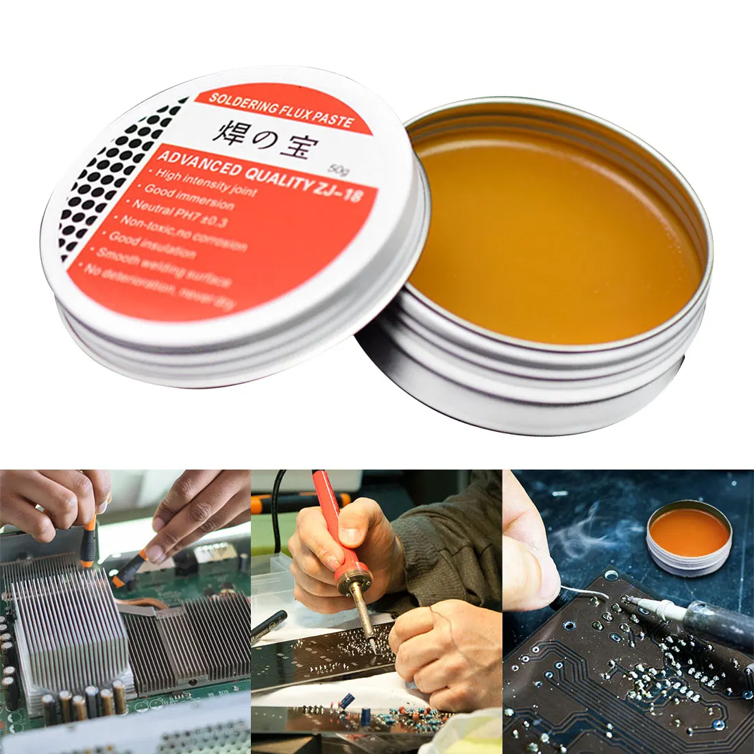 

50g/ 10g Mild Rosin Environmental Soldering Paste Flux PCB IC Parts Welding Soldering Gel Tool For Metalworking