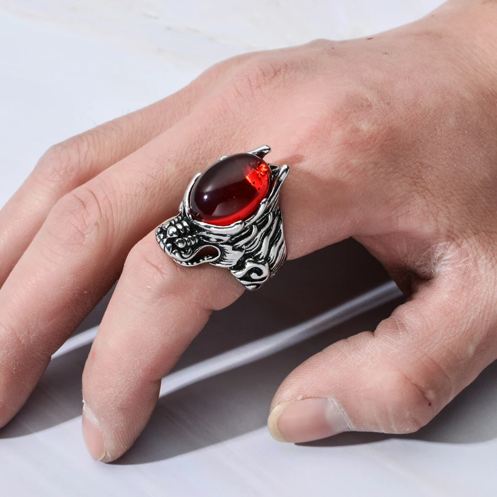 Кольцо мужское регулируемое из нержавеющей стали в стиле хип-хоп | Украшения и