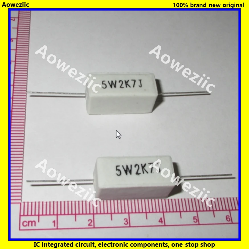10 шт. горизонтальное сопротивление цемента RX27 5 Вт 2 7 K Ом RJ 5W2K7J 2700R керамическое