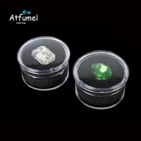 wholesale round loose diamond jewelry organizer box soft sponge insert gem display box clear gemstone crystal storage box 30pcs