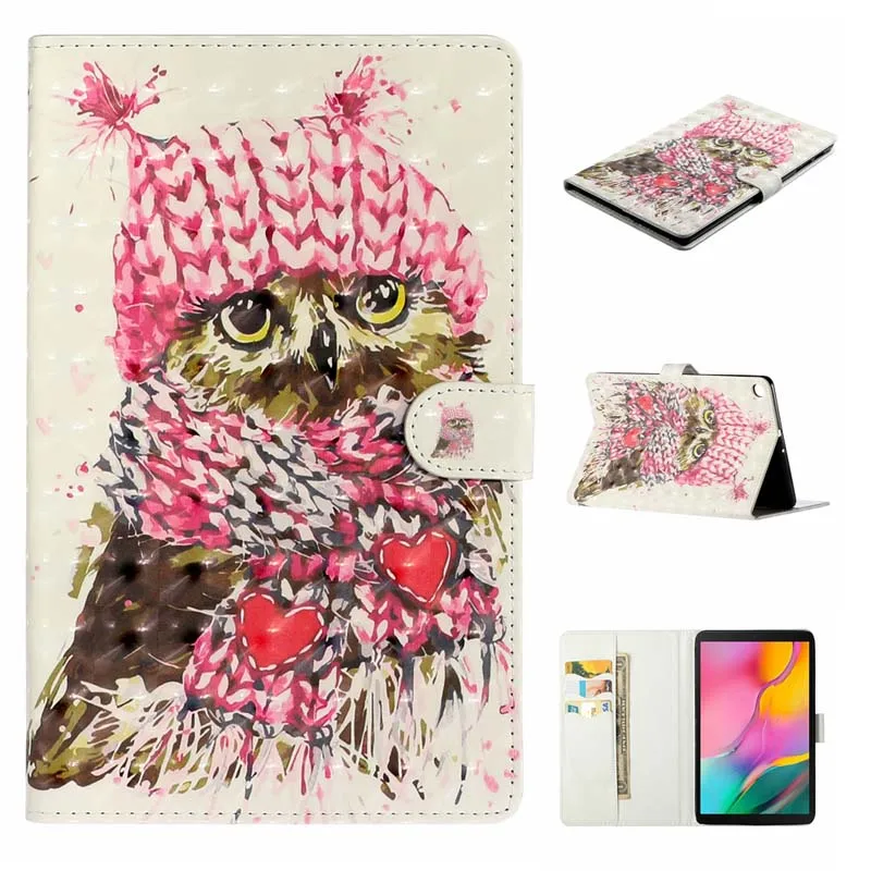 CASE Кожаный чехол для Samsung Galaxy Tab A 10,1 SM-T510 T515 Coque для Galaxy Tab A 10,1 T510 T515 крышка Capa+ пленка+ ручка - Цвет: CASE