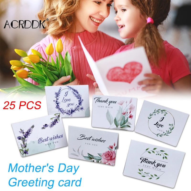 

Blessing Card Innovative for Mother's Day Blessing or Greeting Mother 25Pcs DF