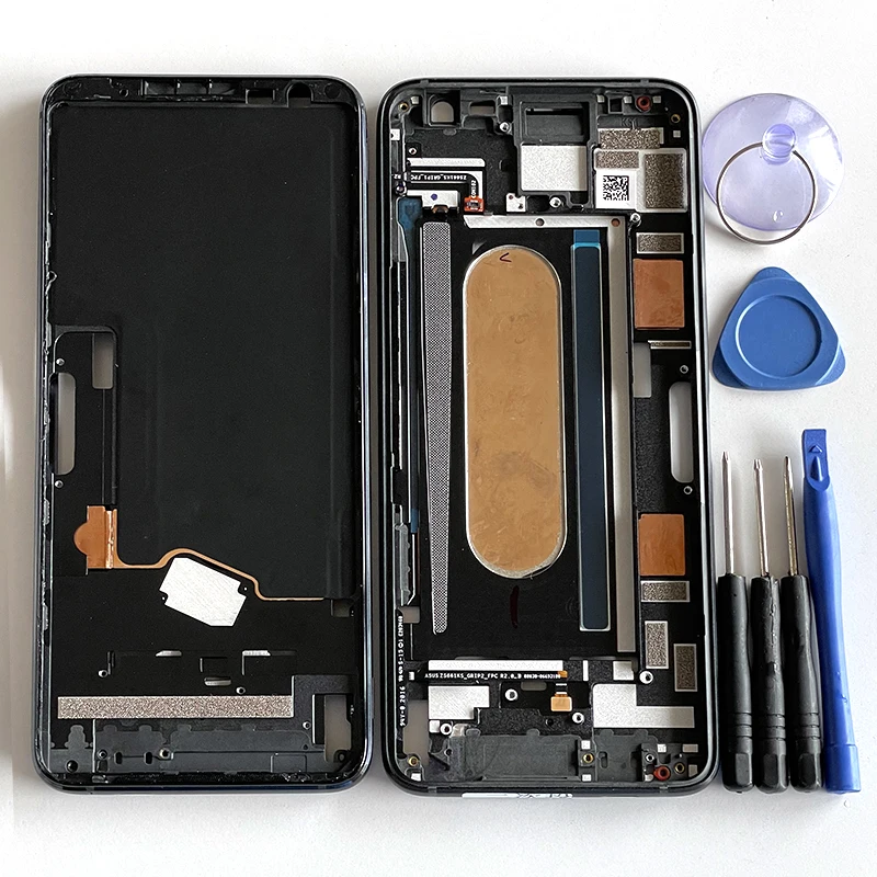 original 6 59 for asus rog 3 phone 3 zs661ks front lcd bezel frame for asus_i003d zs661ks middle battery housing replacement free global shipping