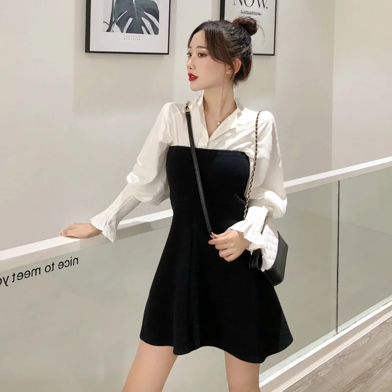 

2021 Light Luxury Skirt Waist-Tight Adult Lady like Woman Fairy Mori Style Design Dress for Women