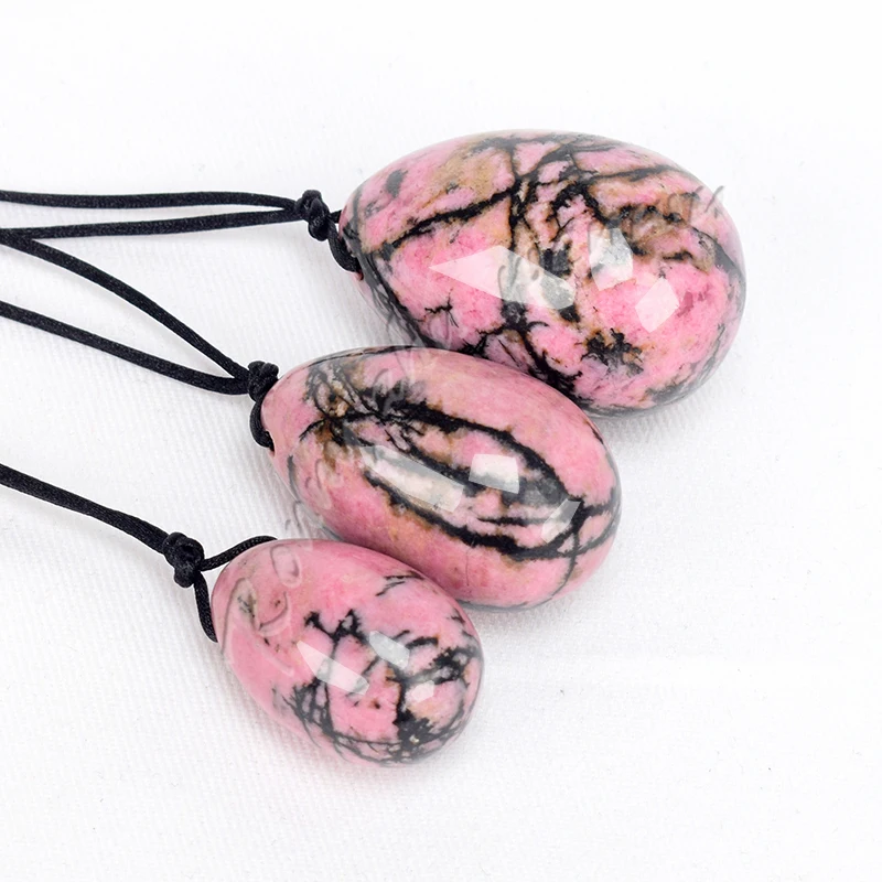 Сверлильные яйни яйцо натуральный Родонит нефритовые яйца для женщин тазового