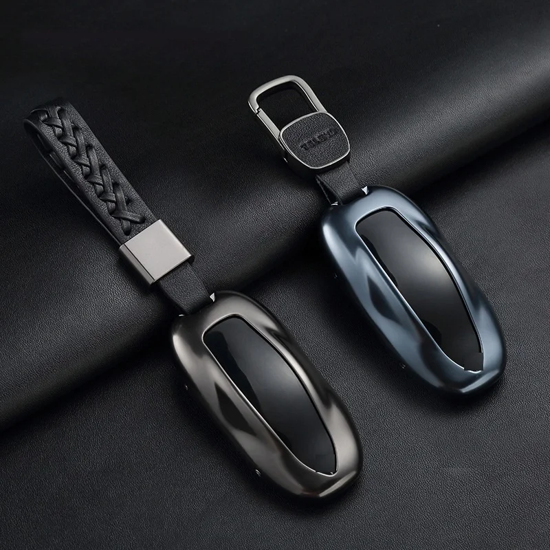 Чехол для автомобильного ключа из алюминиевого сплава чехол Tesla Model S модель 3