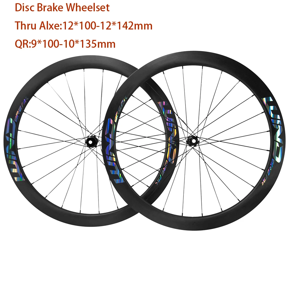 Заводской магазин 700C Углеродные велосипедные колеса 50 мм клинчерная дорожная