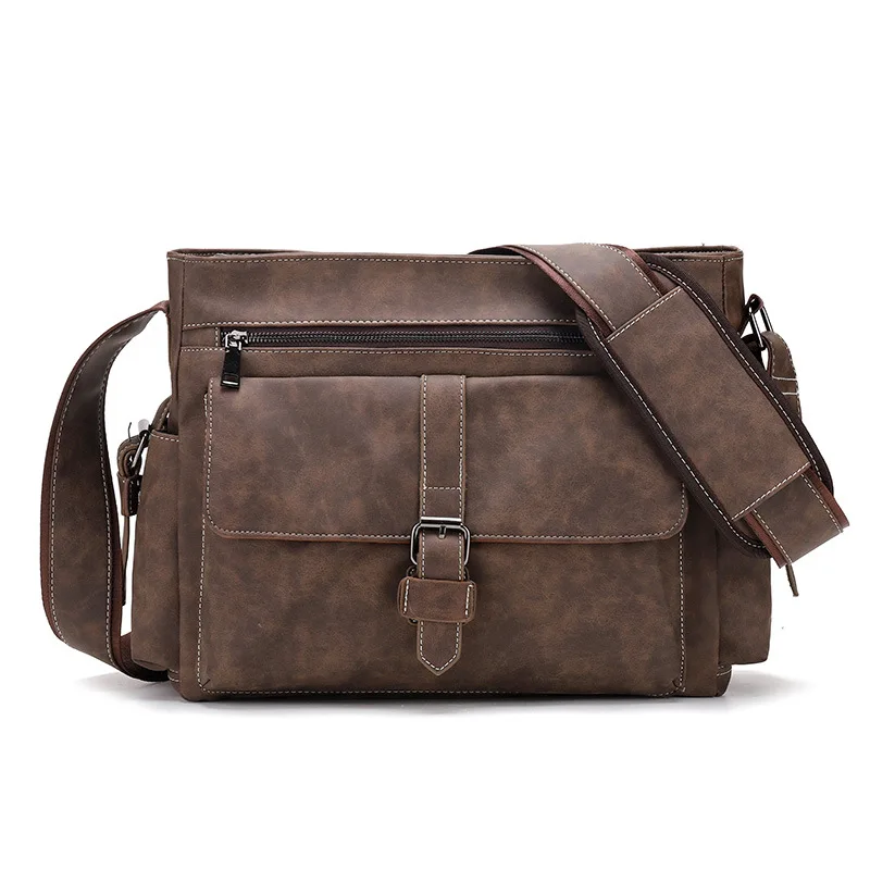 Новые модные водонепроницаемые сумки через плечо из искусственной кожи мужские