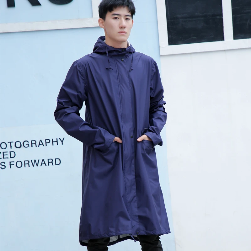 

Long Waterproof Raincoat Jacket Women Hood Men Motorcycle Poncho Raincoat Girls Reusableveste Femme Longue Rainwear AD50RC