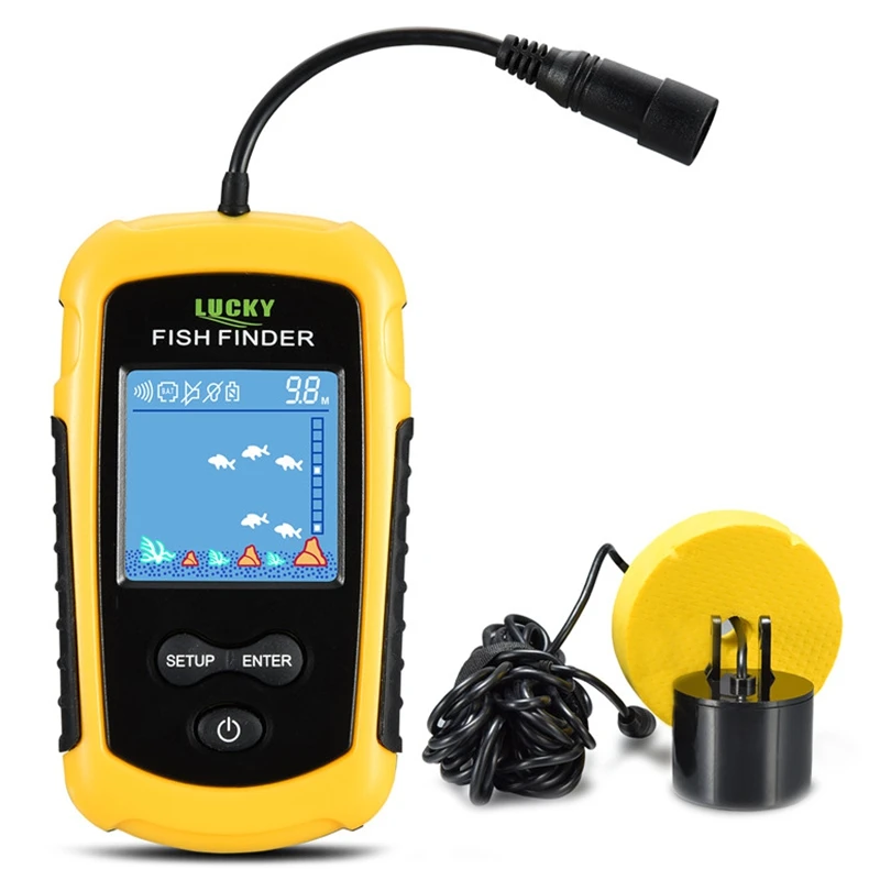 

Fish Detector Portable Sonar Liquid Crystal Fish Detector Water Depth Fishing Tool Echo Sounder Fishing Instrument Color Screen