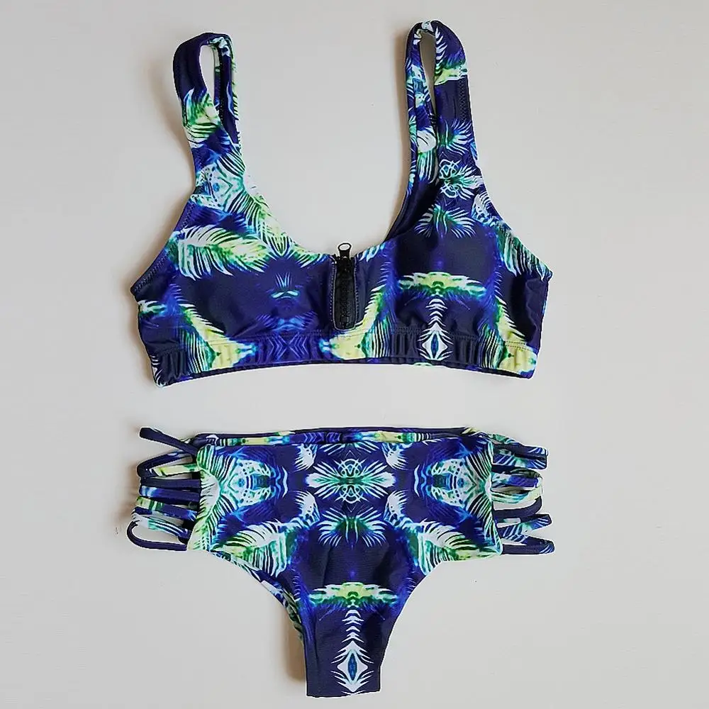 

Купальник 2020 бикини сексуальный женский купальный костюм купальник на молнии бикини пляжная одежда с низкой талией с пуш-ап женский бикини ...