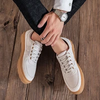 man new all season fashion retro casual board shoes masculino leather casual working shoes male lace up leisure driving footwear