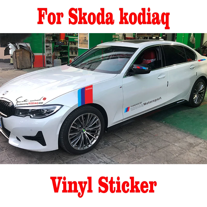 2 шт. для Skoda kodiaq автомобильный боковой двери с надписью Стикеры Авто спортивный