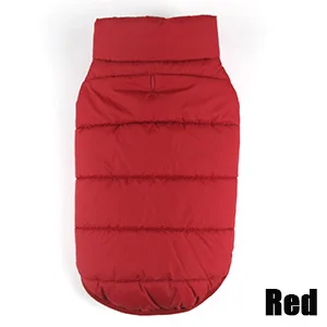 Red Зимнее пальто для домашних животных, одежда для собак, зимняя одежда, теплая одежда для маленьких собак, рождественское пальто для больших собак, зимняя одежда для чихуахуа - Цвет: Red