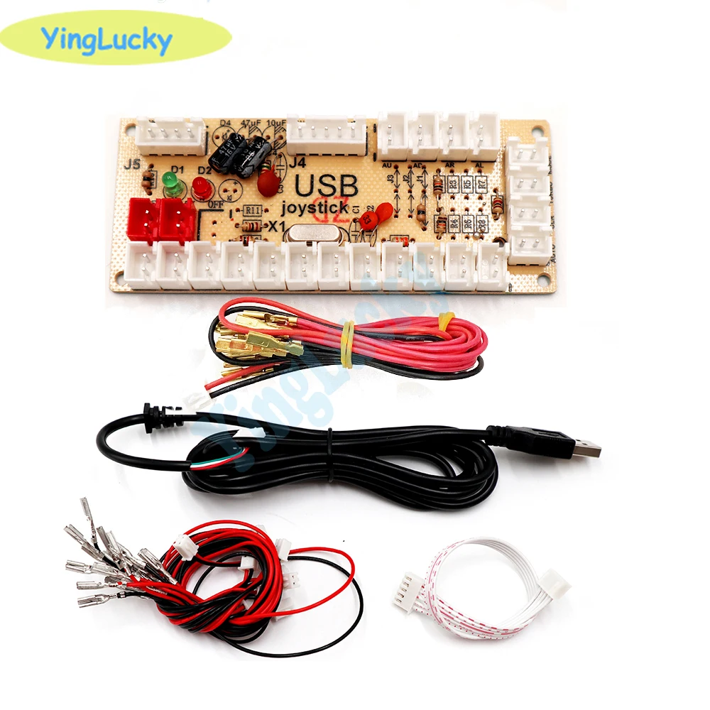 2 игрока Нулевая задержка аркадный USB-кодировщик для ПК джойстик переключатель PCB