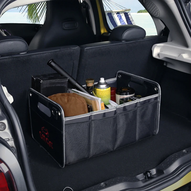 Ящик для хранения в багажник автомобиля складная корзина органайзер вещей Smart 451