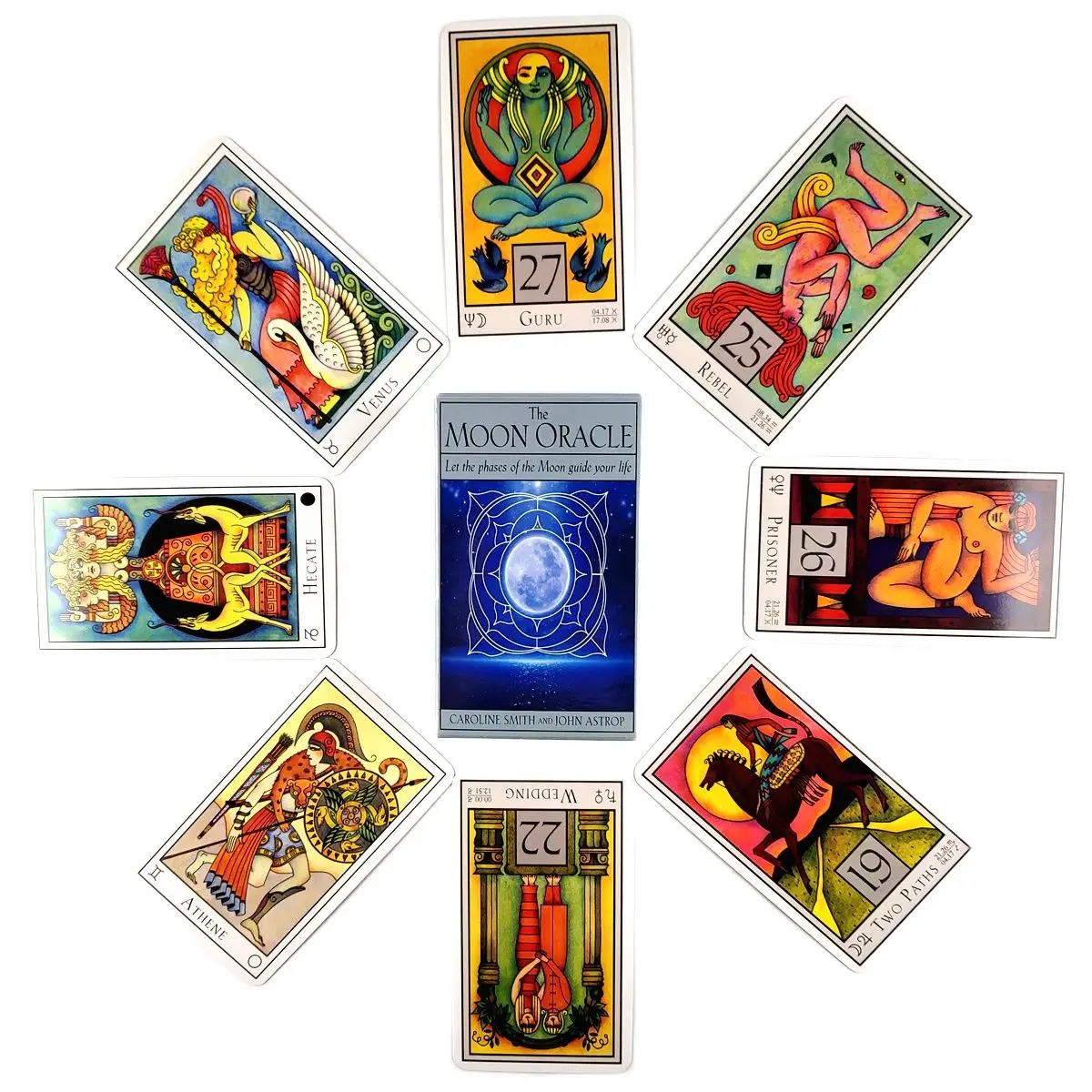 

Latest High Quality Moon Oracle Tarot Cards Fortune Guidance Telling Divination Deck Board Game Leisure Party 72 Pcs