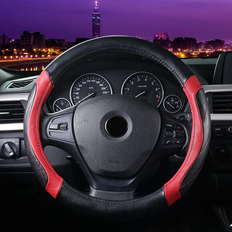 Аксессуары для гоночных автомобилей комплект чехлов на руль Кожаные чехлы