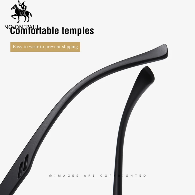 

NO.ONEPAUL Men's sunglasses, square, UV400, metal, polarized 2020 new