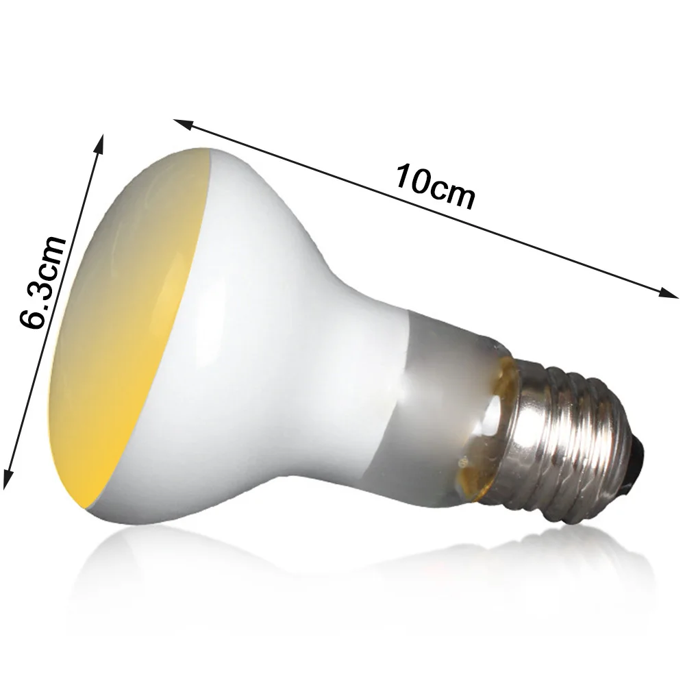 

2 Pcs 50w Spot Heat Lamps Soft White Glow Uva Glass Heat Lamp Bulb Light Reptile Pet Uva Lamp Fluorescent Lamp Sun Lamp Insulati