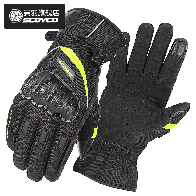 SCOYCO MC83 Motorcycle Gloves Waterproof Warm Knuckle Breathable Designed gloves Adjustable Cycling Riding MBX Scooter | Автомобили и