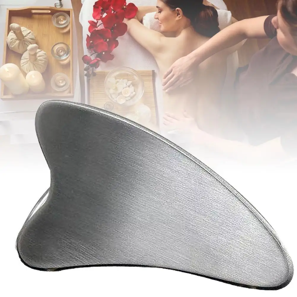 

Steel Scraper Massage Gua Sha Tool Face Lift Skin Anti-aging Contour Cooling Swelling Reduce Hot Firming Metal B3T3