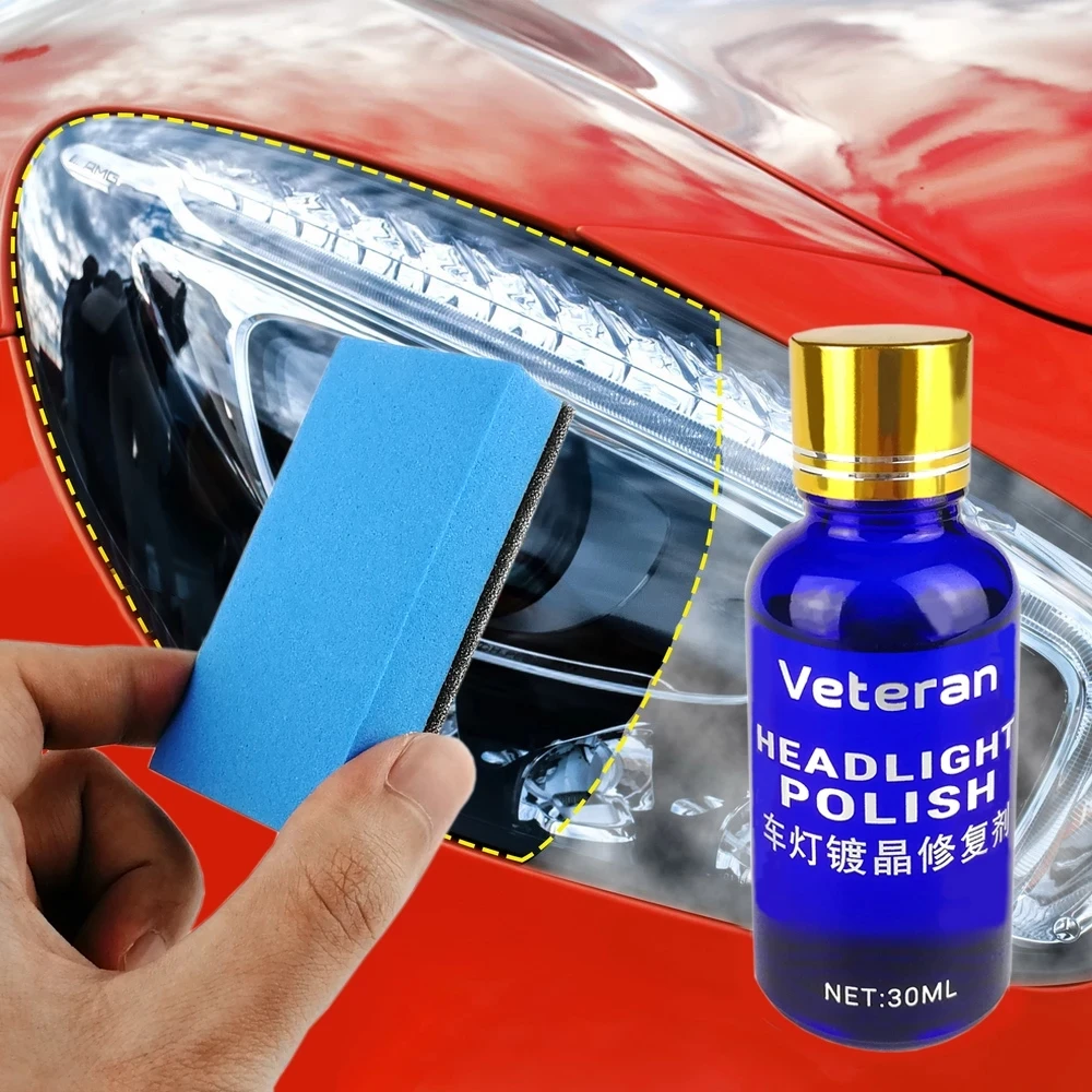 

30ML Car Headlight Liquid Repair Coating Solution Repair Kit Oxidation Rearview Coating Headlight Polishing Anti-Scratch Z4