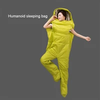 humanoid sleeping bag outdoor indoor summer thin section men lady warm camping trip travel holiday hotel sleeping bag downcotton