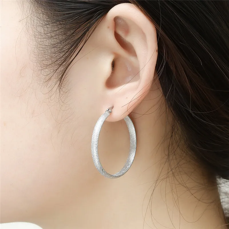 OUFEI очаровательные серьги-кольца Женские Ювелирные изделия из нержавеющей стали