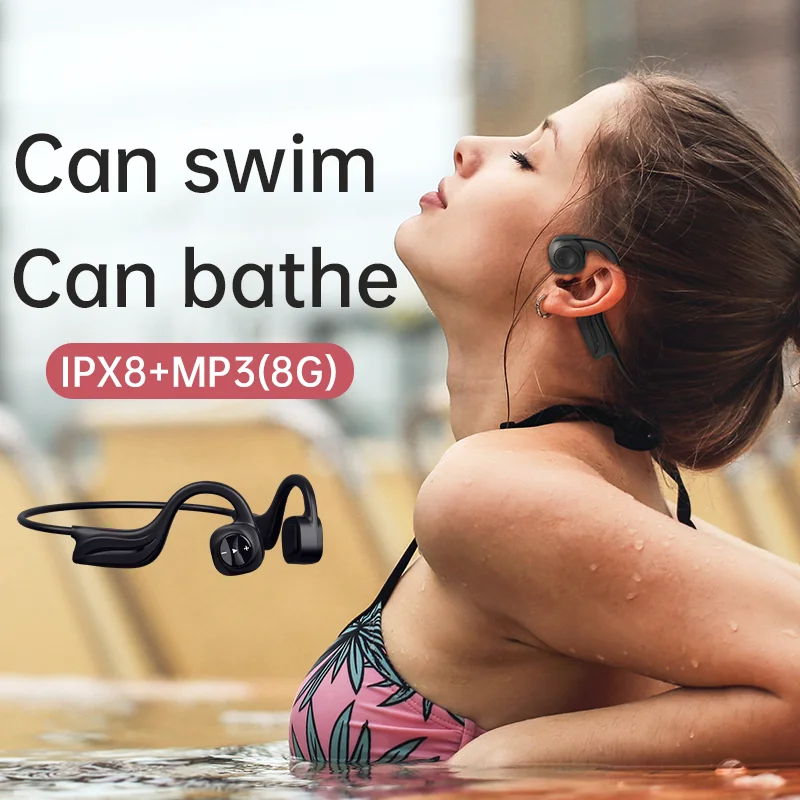 Two-in-one wireless bluetooth headset with MP3 player IPX8 professional waterproof swimming sports microphone for Xiaomi | Электроника