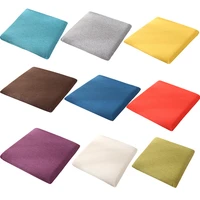 ins northern european style solid color cotton cushion student classroom living room chair stool mat linen breathable butt pad