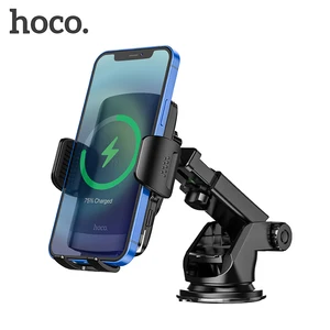 hoco qi wireless car charger stand automatic infrared clip air vent mount car phone holder 15w fast charger for iphone xs max xr free global shipping