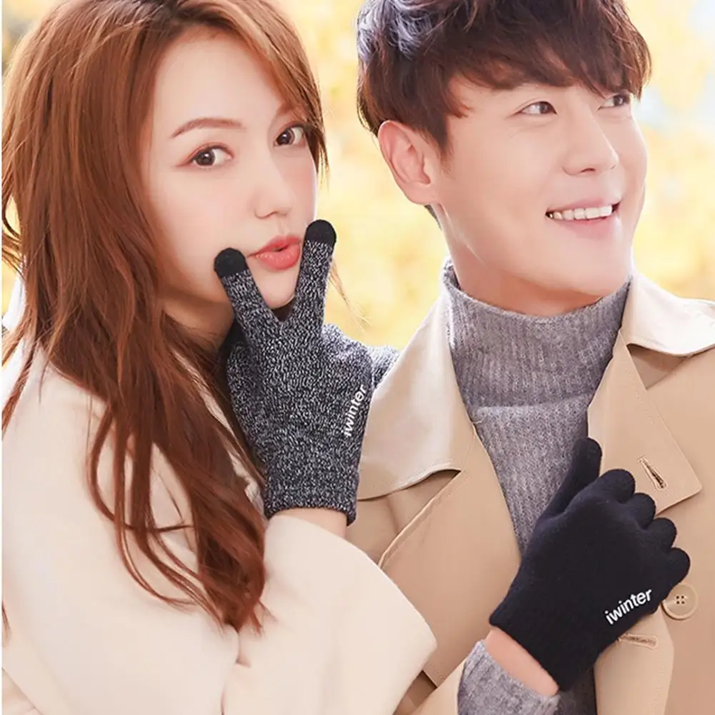 

Перчатки зимние для мужчин и женщин, водонепроницаемые теплые флисовые Нескользящие, для спорта, бега, экрана, сноуборда, антиперчатки, S8y7