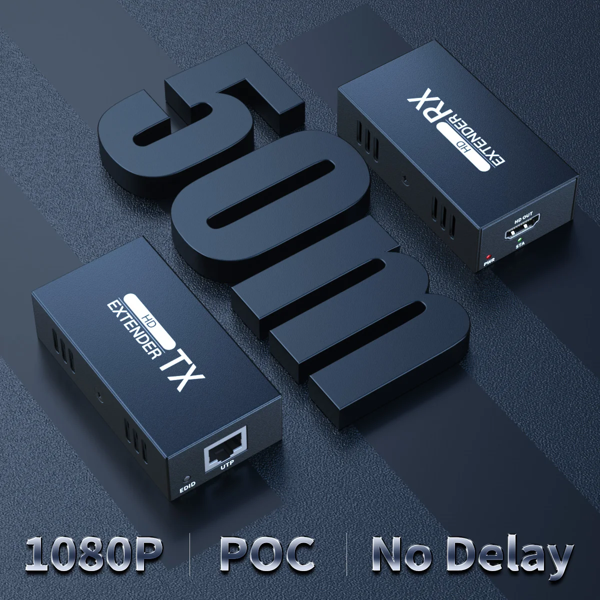 HDMI удлинитель 50 м сплиттер TX/RX над одним Cat6 RJ45 Ethernet кабель до 197 футов с 1080P 3D HT202P|hdmi