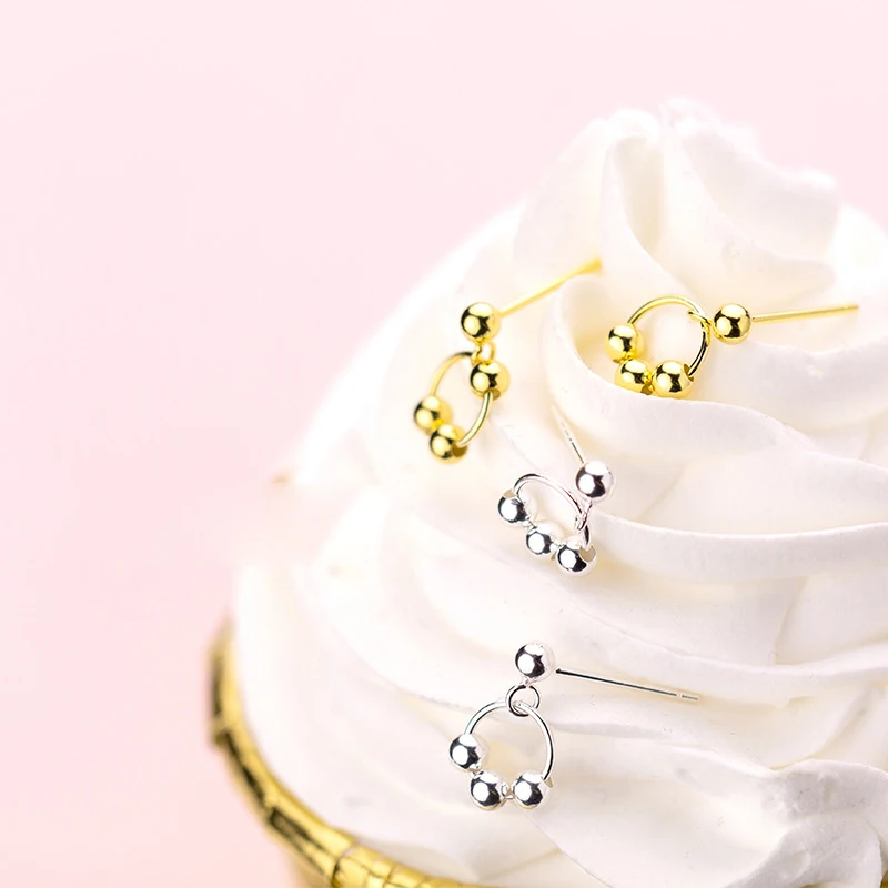 ElfoPlataSi обруч бусины высокое качество серьги гвоздики в виде капель с кристаллами