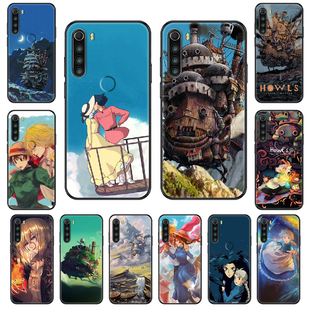 Чехол для телефона с изображением движущегося замка аниме Howl Xiaomi Redmi Note S2 4 5 6 7 8 A S X