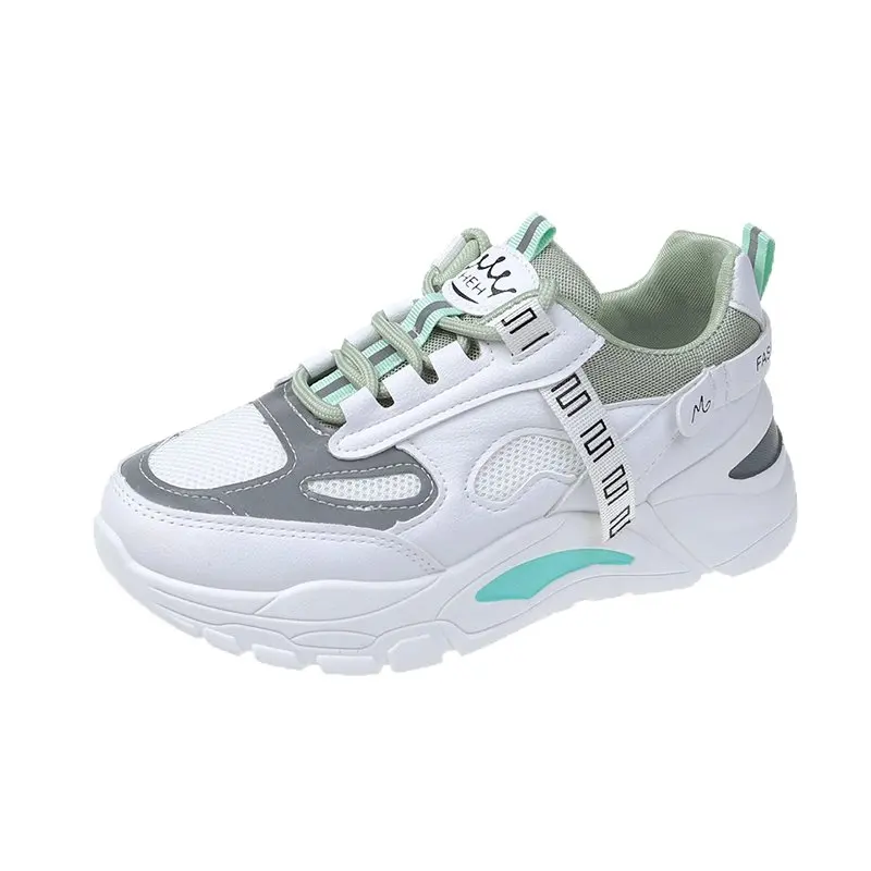 

Women's Sports Shoes Fashion Women's Sneakers 2021 The New All-match Comfortable Lace-Up Breathable Mesh Rubber Platform Shoes