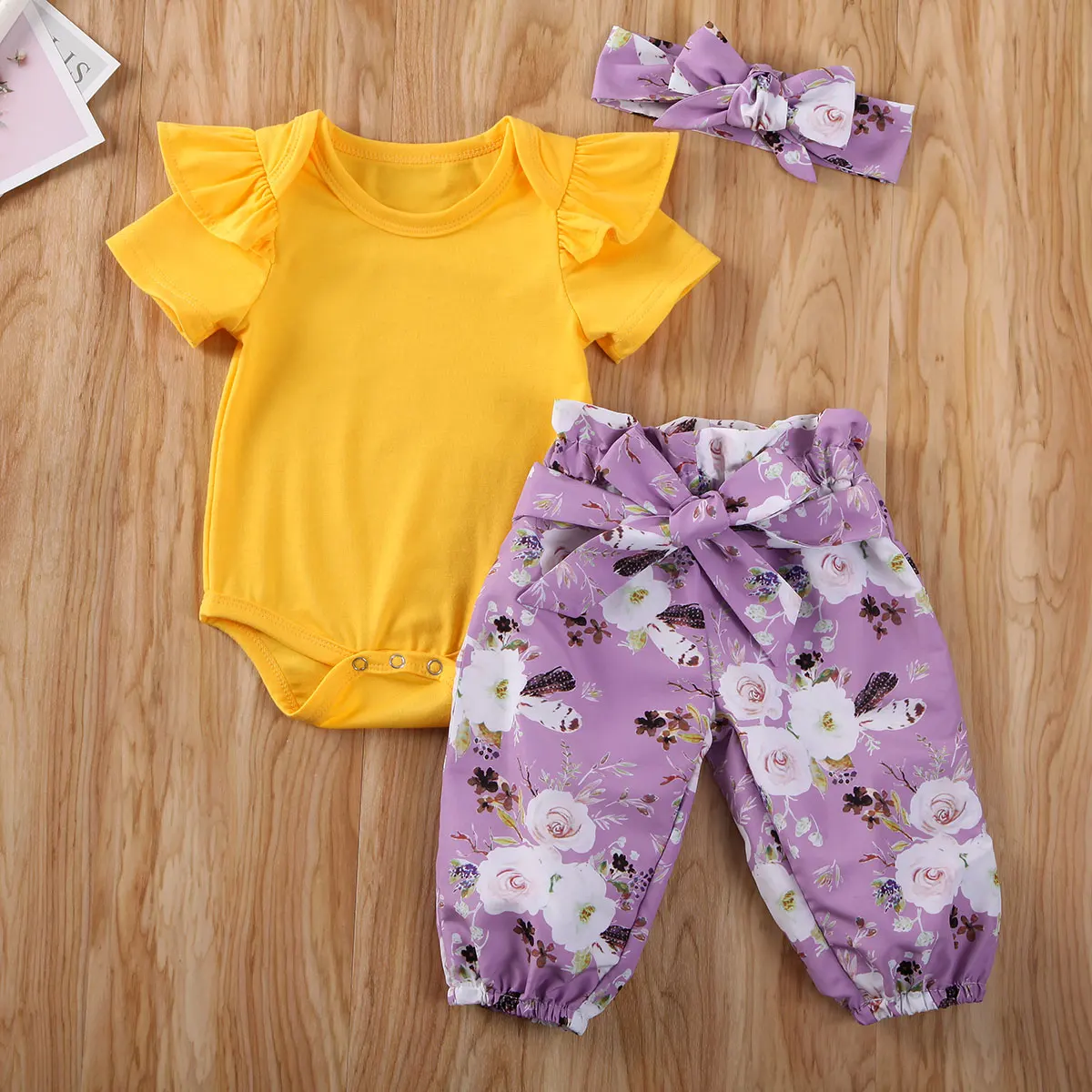 2020 Детская летняя одежда для маленьких девочек Однотонные эластичные брюки с