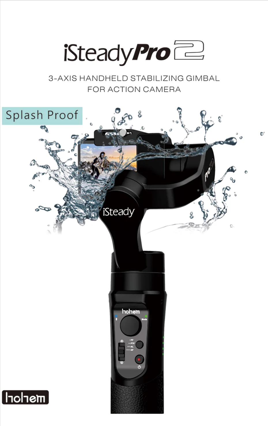 Hohem iSteady Pro 2 водостойкий трехосевой ручной карданный стабилизатор для GoproOsmo Action SJCAM Спортивная Экшн-камера