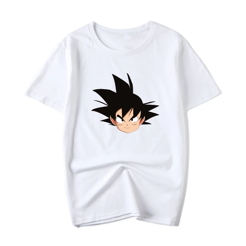 Dragon Ball Z Goku Мужская футболка белого цвета Повседневная с принтом Харадзюку
