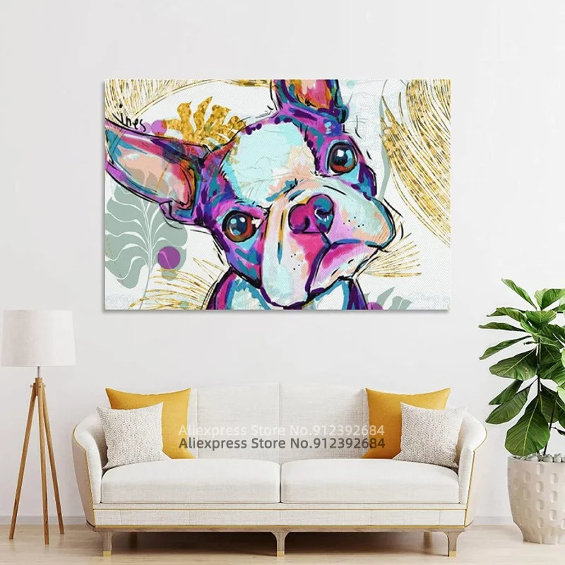 Картина на холсте бостонские терьеры Cool Dog с животными плакат настенные картины