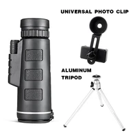 40x60 telescope monocular monocular binoculars clear weak night vision pocket telescope with smart phone holder for camping