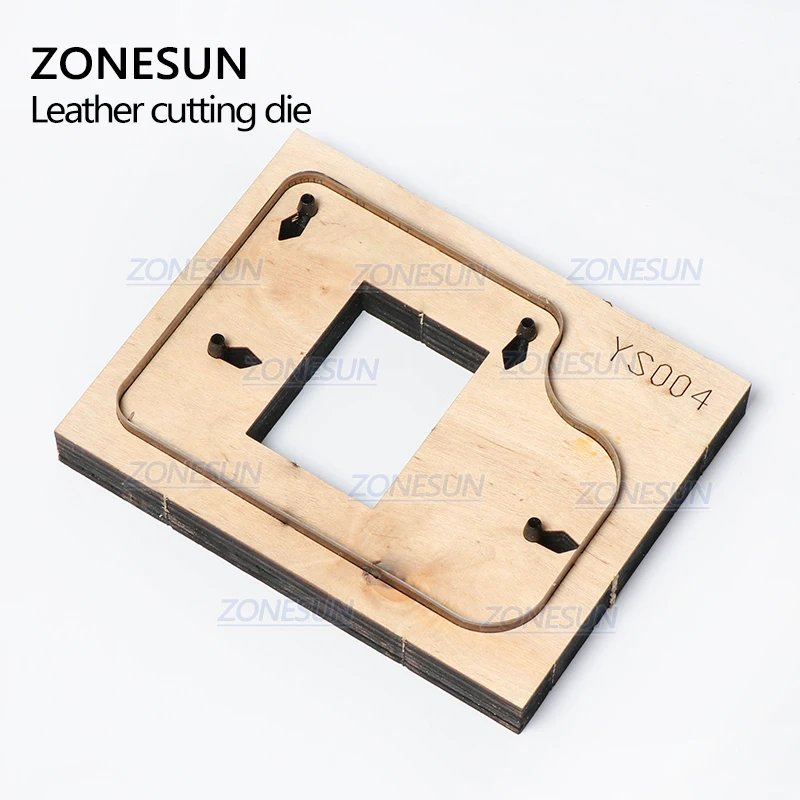 ZONESUN S004 изготовленный на заказ кожаный брелок для ключей высечки ручной работы