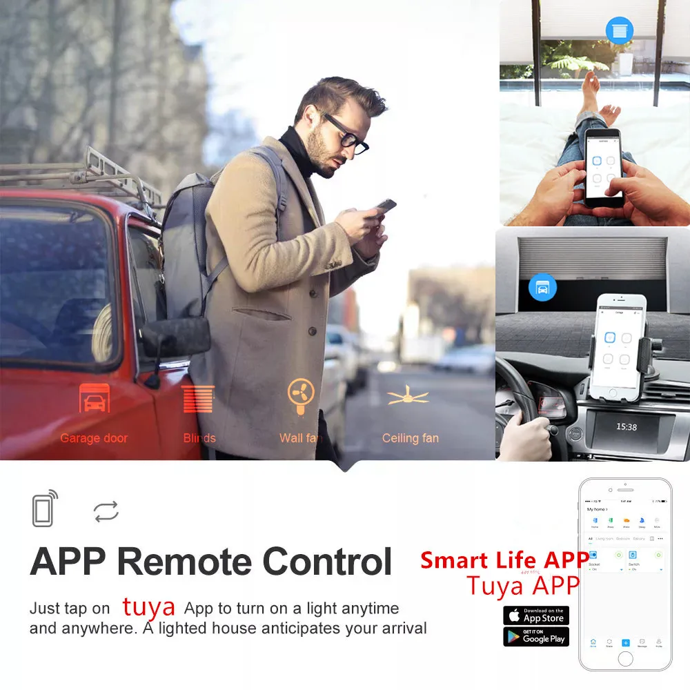 4CH WiFi RF Tuya Smart Life пульт дистанционного управления беспроводной умный
