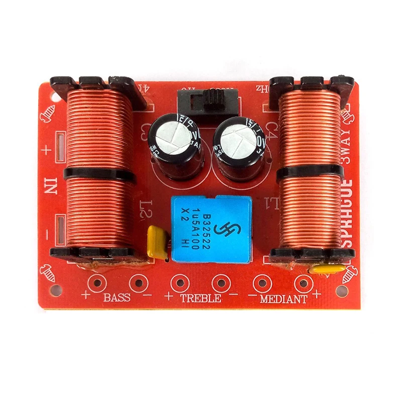 2 шт. 150 Вт 3Way аудио DIY динамик кроссовер фильтры Hifi стерео ВЧ/альт/бас 1000 Гц/5000 Гц