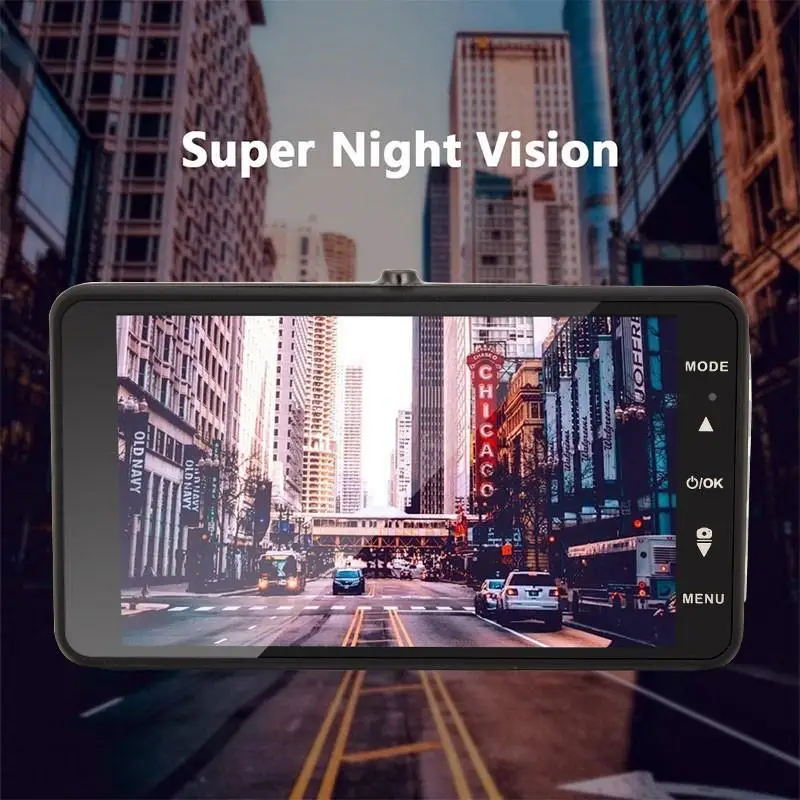 Ультратонкий Автомобильный видеорегистратор ADAS 1296P HD с ночным видением